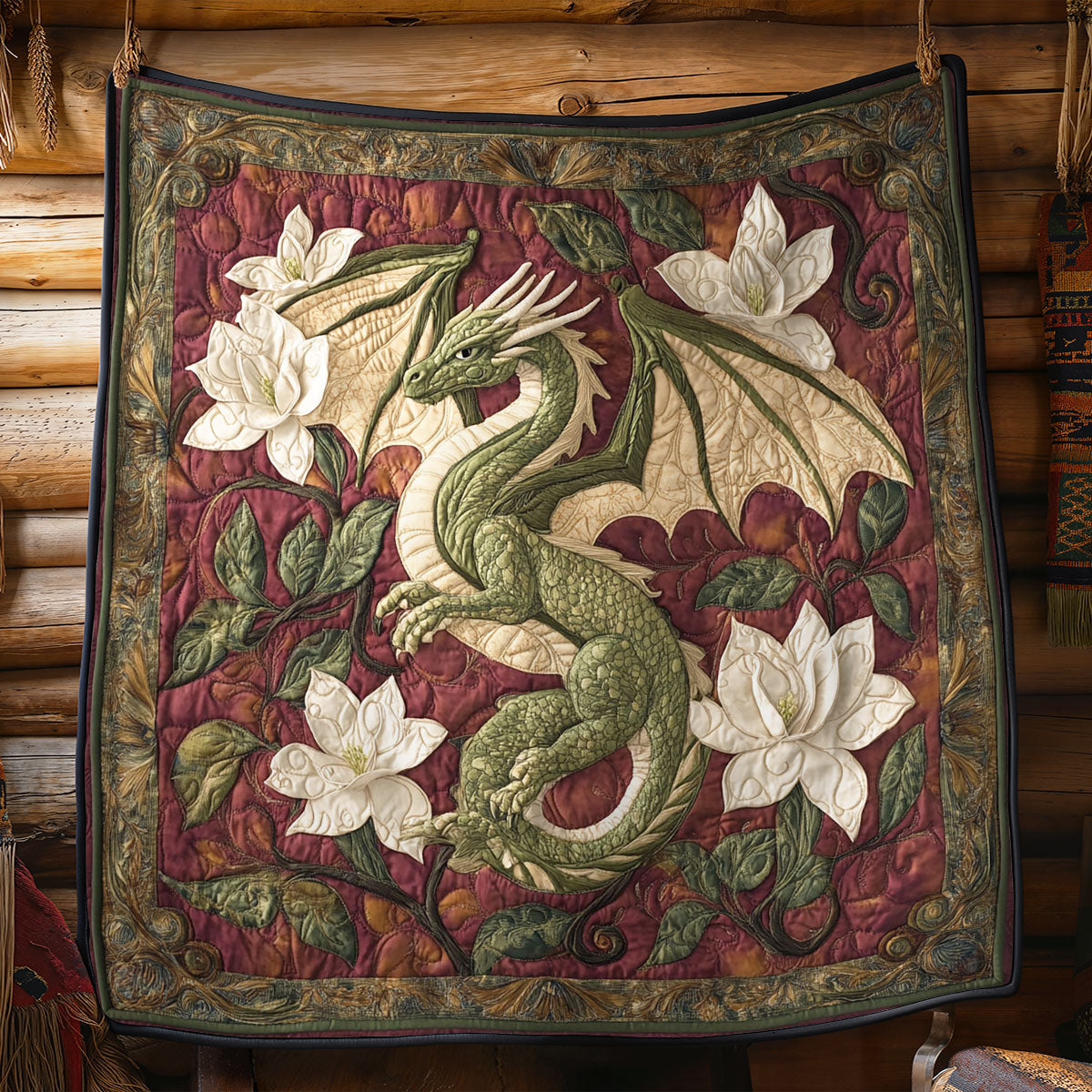 Magnolia Flame WY1104040CL Quilt