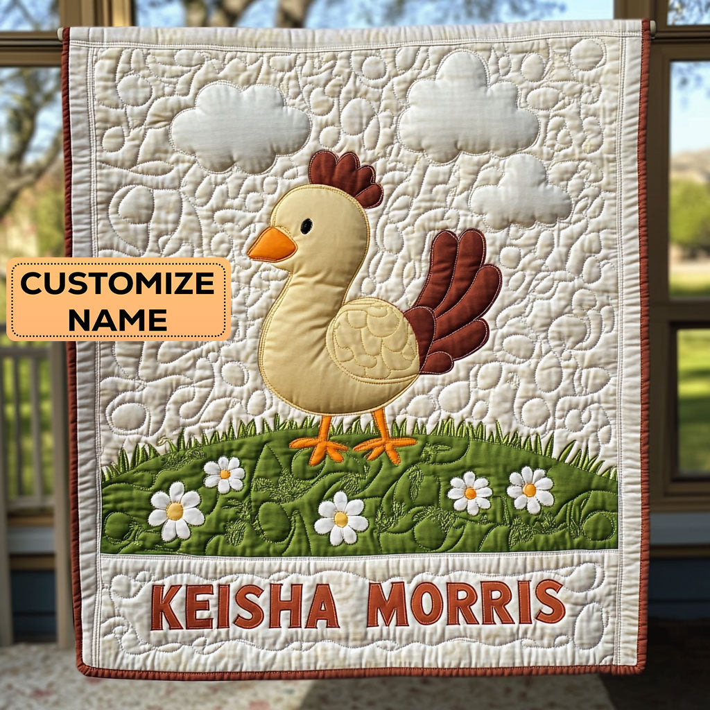 Little Quack CP2507034CL Personalized Baby Quilt