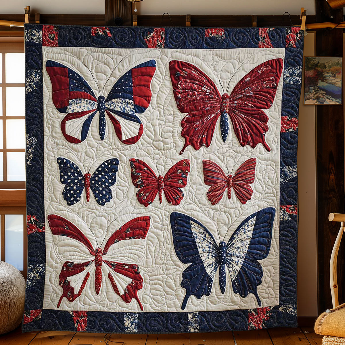 Butterfly Banner WN1104002CL Quilt