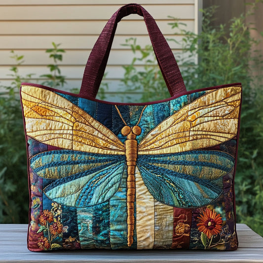 Golden Wing Spread CW2909012CL Quilted Tote Bag