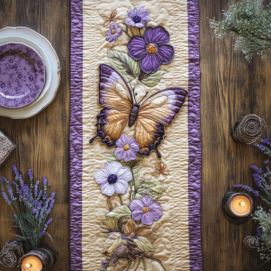 Violet Garden CW0307049CL Quilted Table Runner