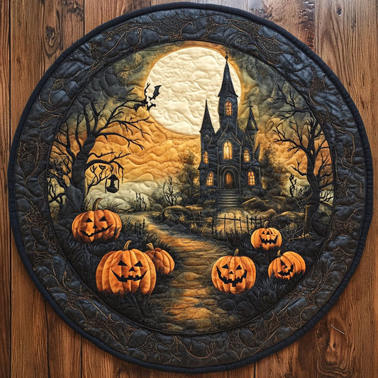 Ghostly Path WN2207025CL Quilted Round Mat