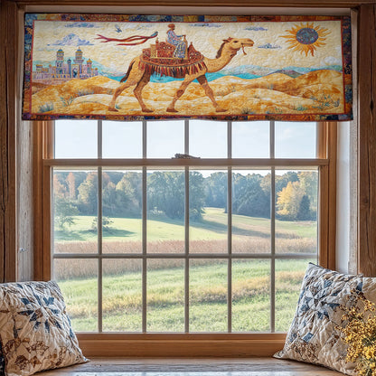 Camel Pyramid WX1405004CL Quilted Valance