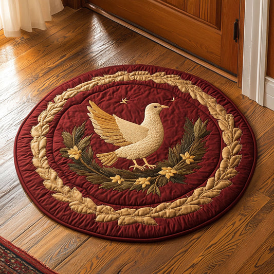 Crimson Emblem CP2607041CL Quilted Round Mat