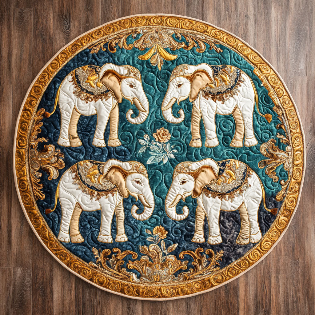 Noble Elephant CW2508036CL Quilted Round Mat