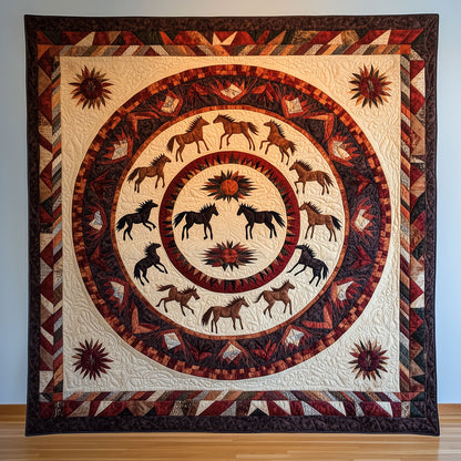 Ring of Equines Horses LT0910052CL Quilt