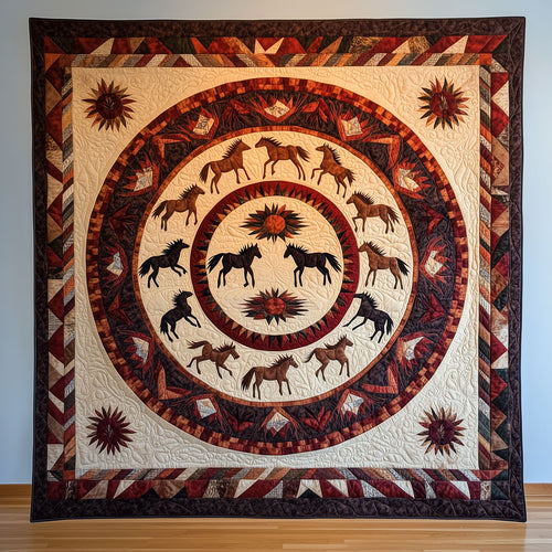 Ring of Equines Horses LT0910052CL Quilt