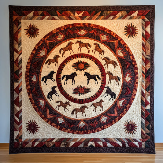 Ring of Equines Horses LT0910052CL Quilt