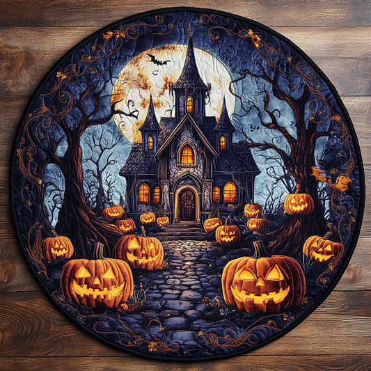 Gloomy Porch WN2207026CL Quilted Round Mat