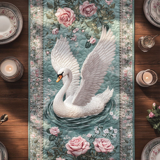 Swan Whisper CW0805023CL Quilted Table Runner