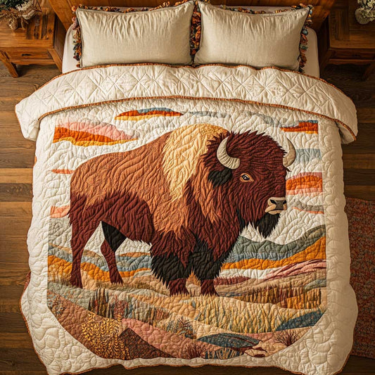 Native American Bison WP0201035CL Duvet Cover Set