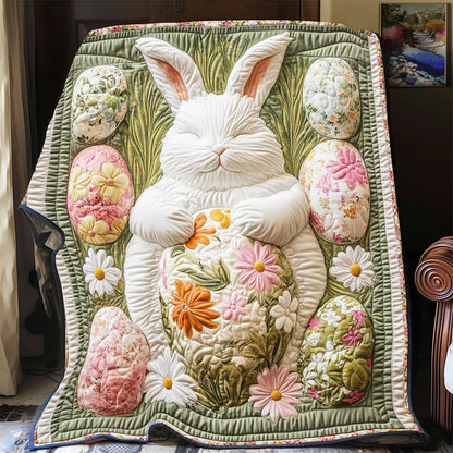 White Bunny Easter WP0701028CL Quilt