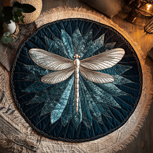 Starlight Dragonfly WN1408102CL Quilted Round Mat