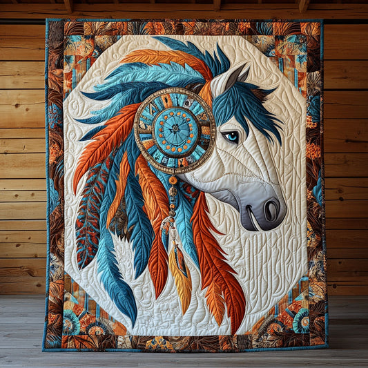 Horse Native American CW2404016CL Quilt