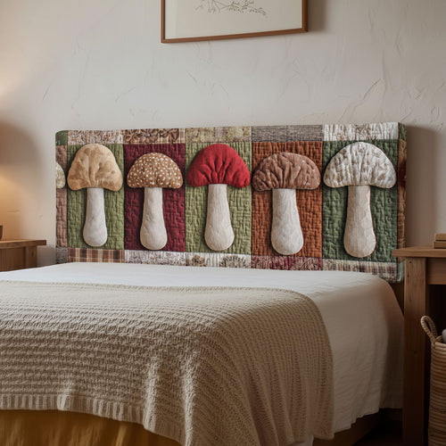 Cozy Mushrooms CP3012003CL Quilted Headboard Slipcover