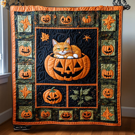 Sleeping Jack O Lantern WY2008009CL Quilt