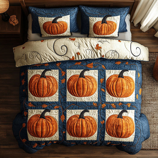 Golden Pumpkin Field CW2308016CL Duvet Cover Set