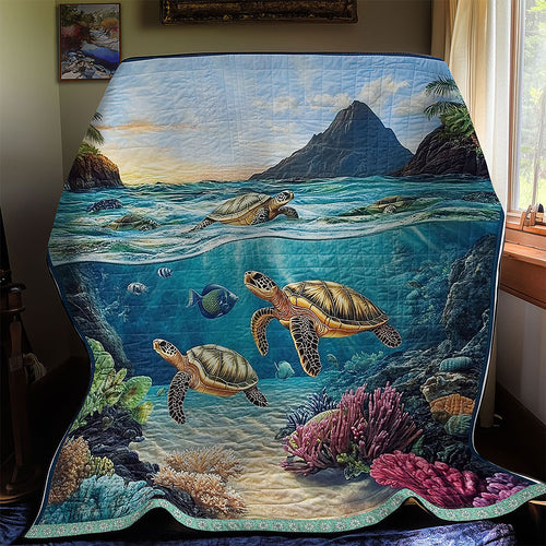 Sea Turtle Island WT1402001CL Quilt
