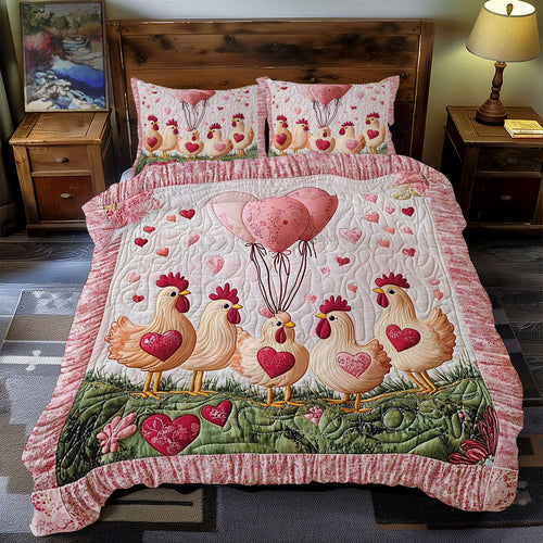 Valentine In Chicken Farm WY1701116CL Duvet Cover Set