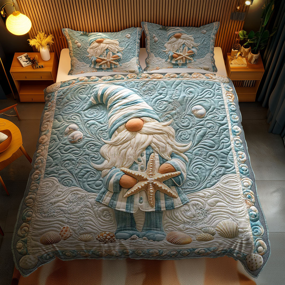 Coastal Gnome WN0801073CL Duvet Cover Set