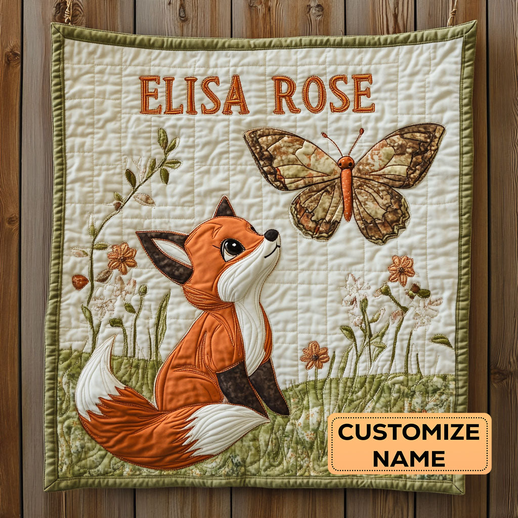 The Gentle Fox WJ2807014CL Personalized Baby Quilt