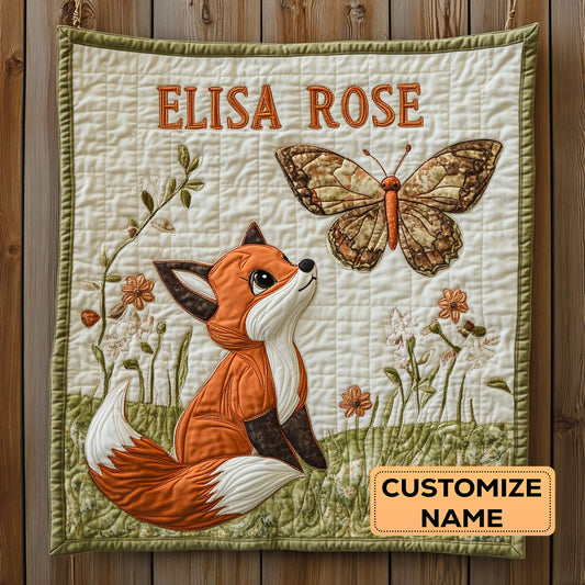 The Gentle Fox WJ2807014CL Personalized Baby Quilt