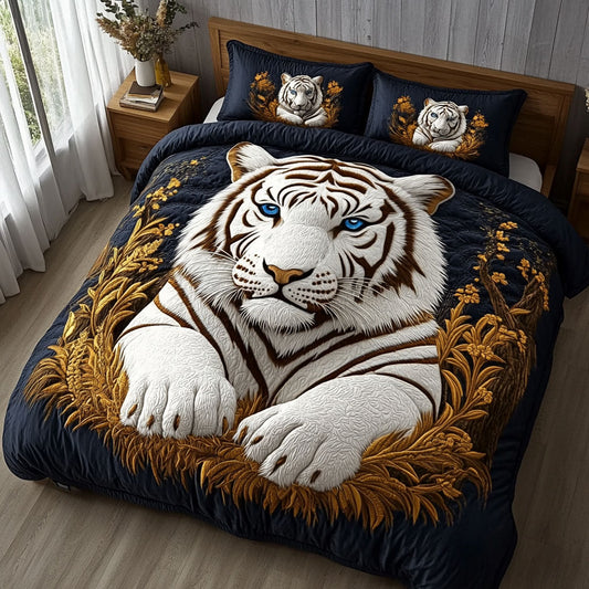 Majestic White Tiger WJ2503027CL Duvet Cover Set