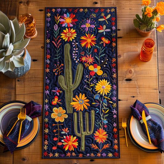 Desert Garden CP1706041CL Quilted Table Runner