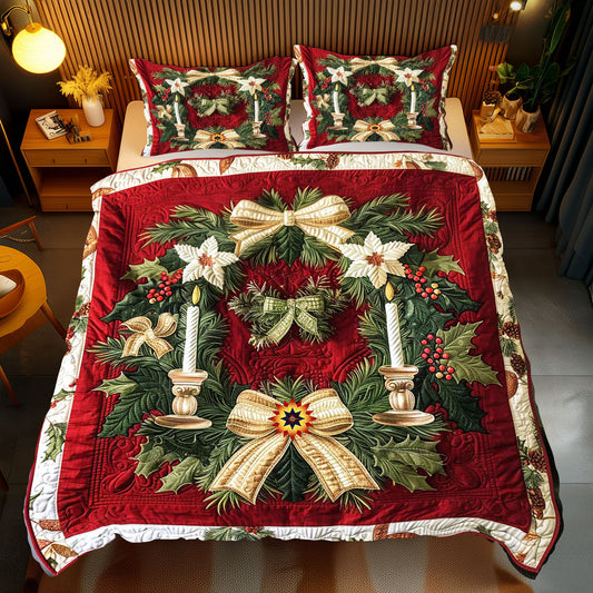 Christmas Wreath Candle WP2211011CL Duvet Cover Set