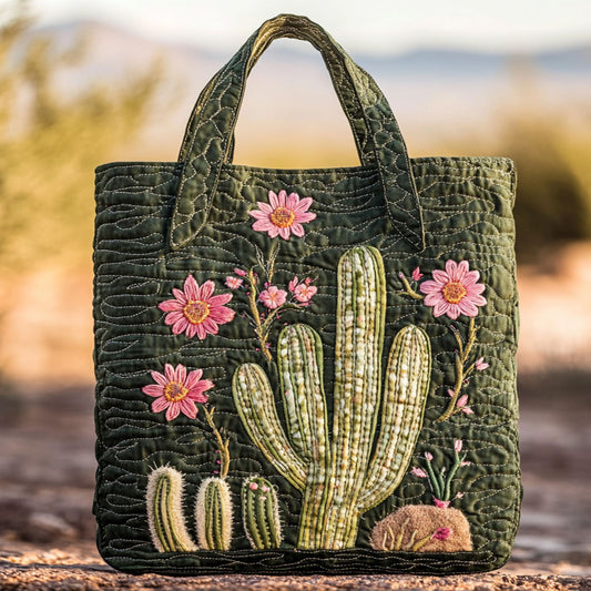 Desert Cactus WN2209019CL Quilted Tote Bag