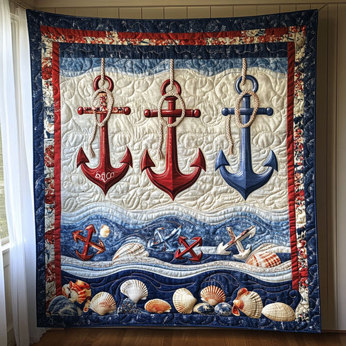 Nautical Anchor WJ2503018CL Quilt