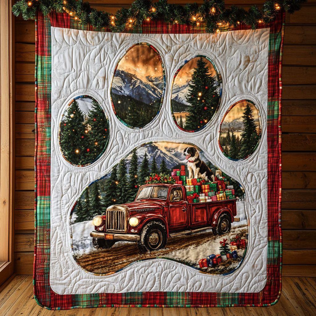 Border Collie Paw Dreams WN0611013CL Quilt