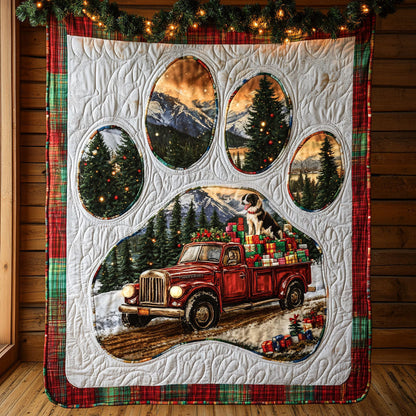 Border Collie Paw Dreams WN0611013CL Quilt