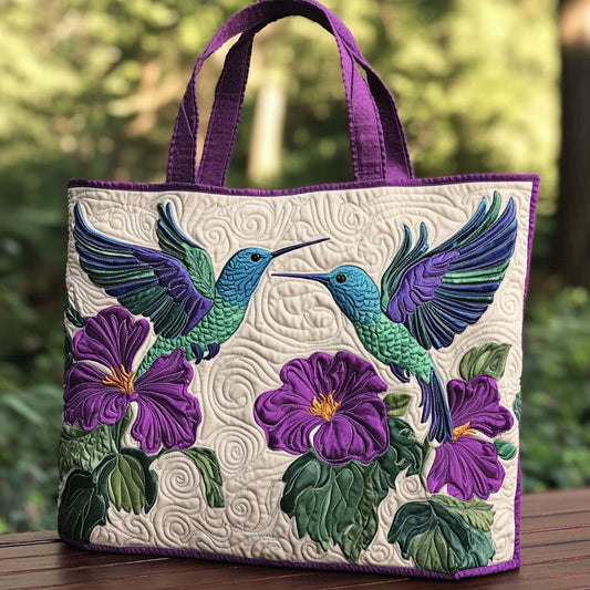 Purple Bloom CP2409063CL Quilted Tote Bag