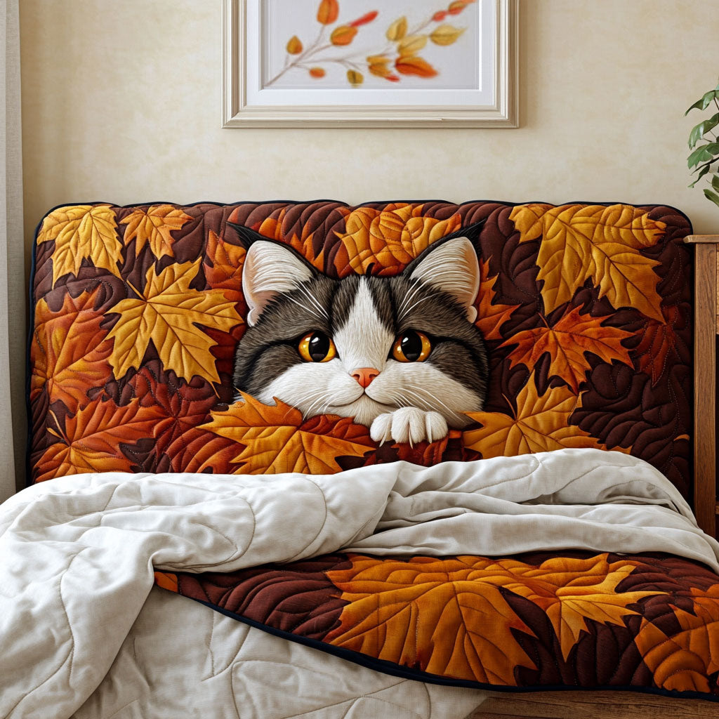 Cat Fall Dream KL2212014CL Quillted Headboard Slipcover