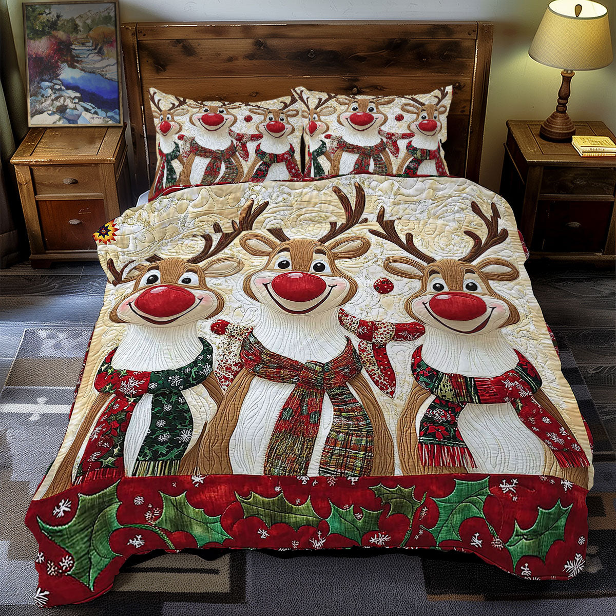 Funny Reindeer WY1212043CL Duvet Cover Set