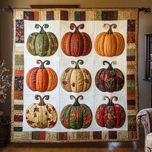Pumpkin Fabric XR1209001CL Quilt