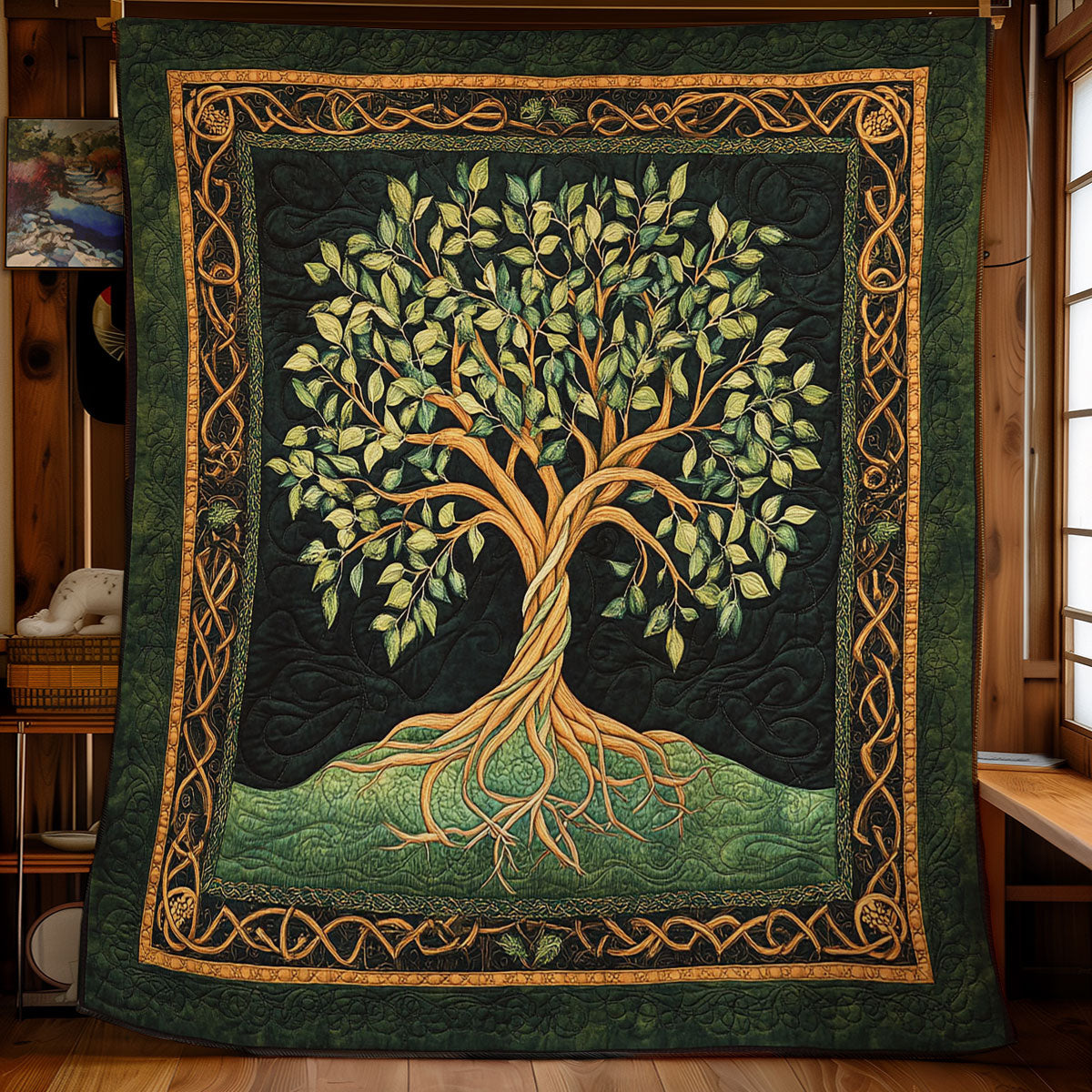 Beautiful Tree Of Life WY2001069CL Quilt