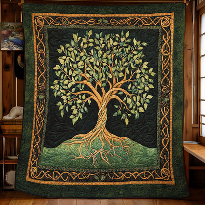 Beautiful Tree Of Life WY2001069CL Quilt