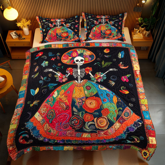 Hippie Dress Skeleton WY2712103CL Duvet Cover Set