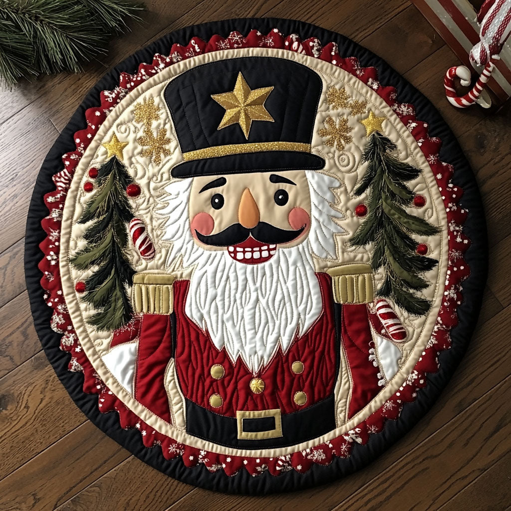Nutcracker Bliss CW2208003CL Quilted Round Mat