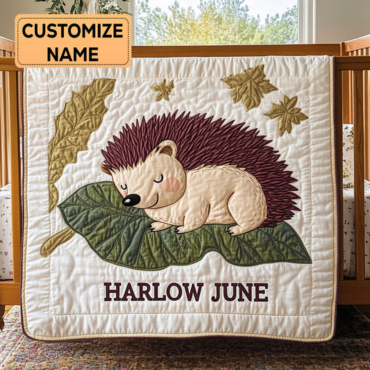 Leafy Nestle CP2807083CL Personalized Baby Quilt
