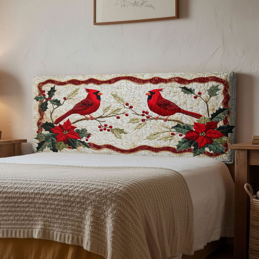 Cardinal Floral Whisper WN1112144CL Quilted Headboard Slipcover