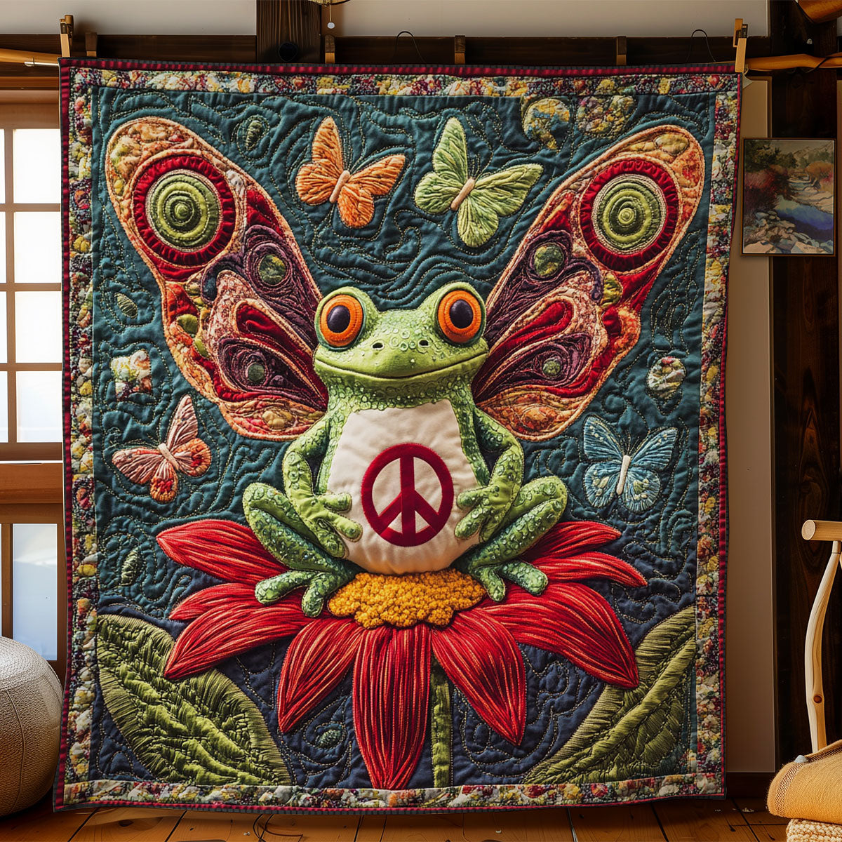 Frog Bloomdance WN1106049CL Quilt