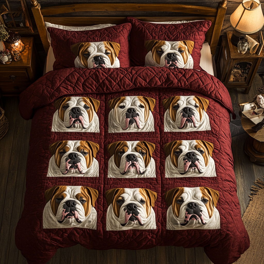 Bulldog Dreams YR1001018CL Duvet Cover Set