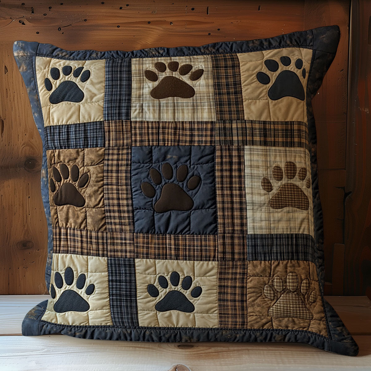 Rustic Paws WY0803054CL Quilt Pillow Case