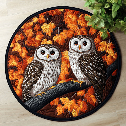 Autumn Owl CW0507005CL Quilted Round Mat