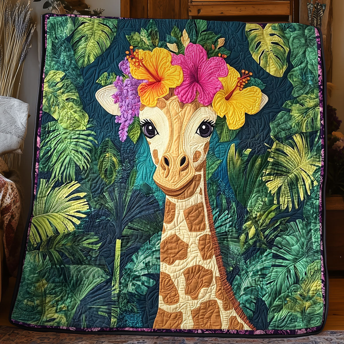 Lovely Giraffe WX0406030CL Quilt