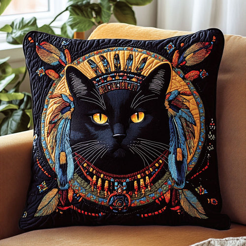Native American Cat CW1201021CL Quilt Pillow Case