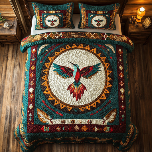 Native American Hummingbird WY3112045CL Duvet Cover Set